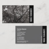 Carte De Visite Bande latérale - Branches japonaises 02 (Devant / Derrière)