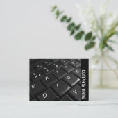 Carte De Visite Bande latérale - Clavier Carnet (Debout devant)
