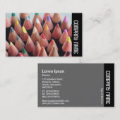 Carte De Visite Bande latérale - Crayons de couleur (Devant / Derrière)