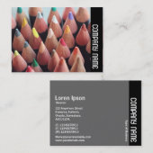 Carte De Visite Bande latérale - Crayons de couleur (Devant / Derrière)
