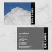 Carte De Visite Bande latérale - Cumulus Cloud (Devant / Derrière)