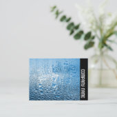 Carte De Visite Bande latérale - Eau bleue (Debout devant)