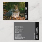 Carte De Visite Bande latérale - Écureuil gris (Devant / Derrière)