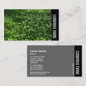 Carte De Visite Bande latérale - Fleurs de bois (Devant / Derrière)