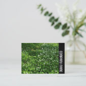Carte De Visite Bande latérale - Fleurs de bois (Debout devant)