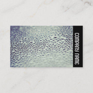 Carte De Visite Bande latérale - Gouttelettes d'eau sur le verre 0