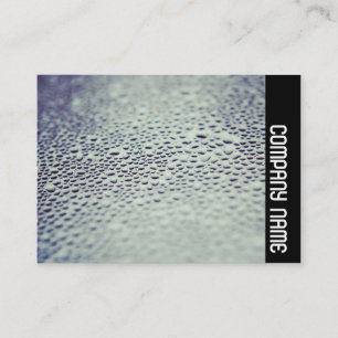 Carte De Visite Bande latérale - Gouttelettes d'eau sur le verre 0