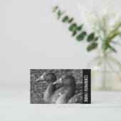 Carte De Visite Bande latérale - Greylag Geese B&W (Debout devant)