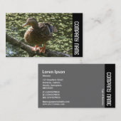 Carte De Visite Bande latérale - Joyeux canard (Devant / Derrière)