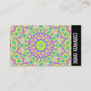 Carte De Visite Bande latérale - Kaleidoscope coloré 02