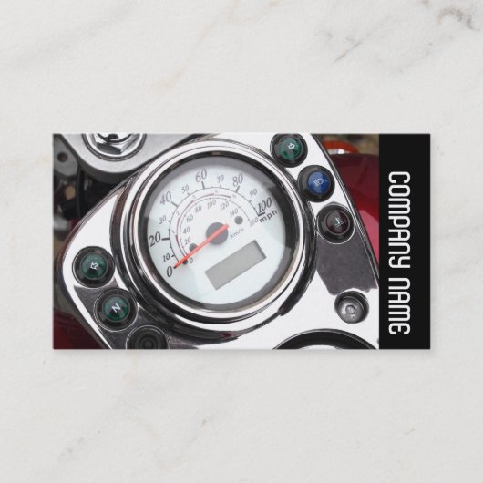 Carte De Visite Bande latérale - Motorcycle Speedometer (Devant)