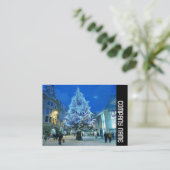 Carte De Visite Bande latérale - Neige à Cardiff (Debout devant)