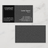 Carte De Visite Bande latérale noire - texture de relief par gris (Devant / Derrière)