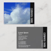 Carte De Visite Bande latérale - Nuages (Devant / Derrière)