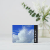 Carte De Visite Bande latérale - Nuages (Debout devant)