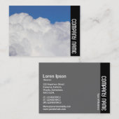 Carte De Visite Bande latérale - Nuages cumulés (Devant / Derrière)