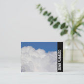 Carte De Visite Bande latérale - Nuages cumulés (Debout devant)
