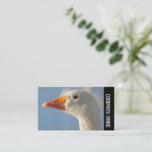 Carte De Visite Bande latérale - Oie blanche (Debout devant)