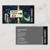 Carte De Visite Bande latérale - Panneau de station (Devant / Derrière)