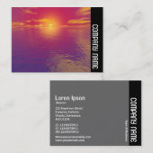 Carte De Visite Bande latérale - Sunrise Sunset (Devant / Derrière)