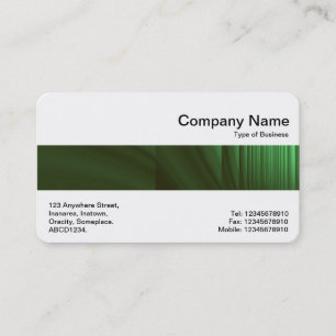 Carte De Visite Bande médiane - Bouteille verte