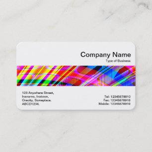 Carte De Visite Bande médiane - Fractée colorée
