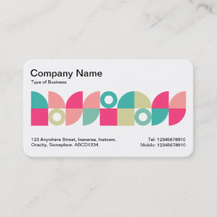 Carte De Visite Bande médiane géométrique v1