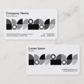 Carte De Visite Bande médiane géométrique v3 (Devant / Derrière)