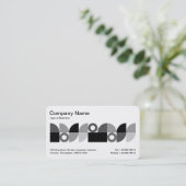 Carte De Visite Bande médiane géométrique v3 (Debout devant)