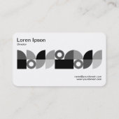 Carte De Visite Bande médiane géométrique v3 (Dos)