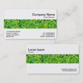 Carte De Visite Bande médiane - Impression verte (Devant / Derrière)