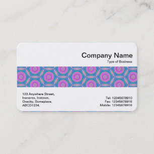 Carte De Visite Bande médiane - Motif Terrazzo