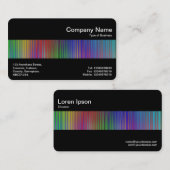 Carte De Visite Bande médiane (Noir) - Rideau de spectre (Devant / Derrière)