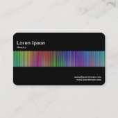 Carte De Visite Bande médiane (Noir) - Rideau de spectre (Dos)