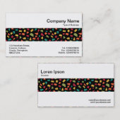 Carte De Visite Bande médiane - Shards - Couleur 02 sur noir (Devant / Derrière)