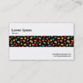 Carte De Visite Bande médiane - Shards - Couleur 02 sur noir (Dos)