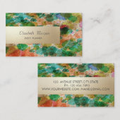 Carte De Visite Bande moderne professionnelle, Aquarelle (Devant / Derrière)