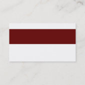 Carte De Visite BANDE MODERNE SIMPLE BLANC clair bordeaux (Dos)