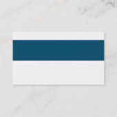 Carte De Visite BANDE MODERNE SIMPLE bleu foncé clair (Dos)