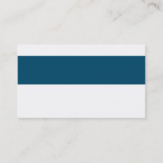 Carte De Visite BANDE MODERNE SIMPLE bleu foncé clair (Dos)