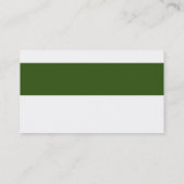 Carte De Visite BANDE MODERNE SIMPLE claire vert foncé blanc clair (Dos)