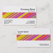 Carte De Visite Bande moyenne - Abstrait coloré (Devant / Derrière)