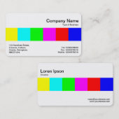 Carte De Visite Bande moyenne - Couleurs (Devant / Derrière)