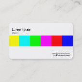 Carte De Visite Bande moyenne - Couleurs (Dos)