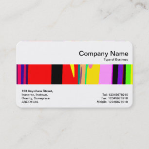 Carte De Visite Bande moyenne - Couleurs Abstraites 02