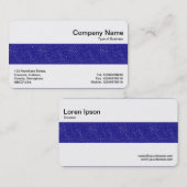 Carte De Visite Bande moyenne - Denim bleu (Devant / Derrière)