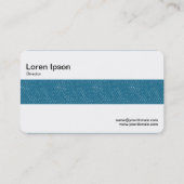 Carte De Visite Bande moyenne - Denim bleu clair (Dos)