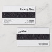 Carte De Visite Bande moyenne - Denim noir (Devant / Derrière)