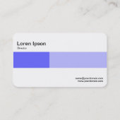 Carte De Visite Bande moyenne - Deux tons - Bleu (Dos)