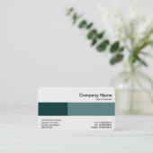 Carte De Visite Bande moyenne - Deux tons - Tons verts (Debout devant)
